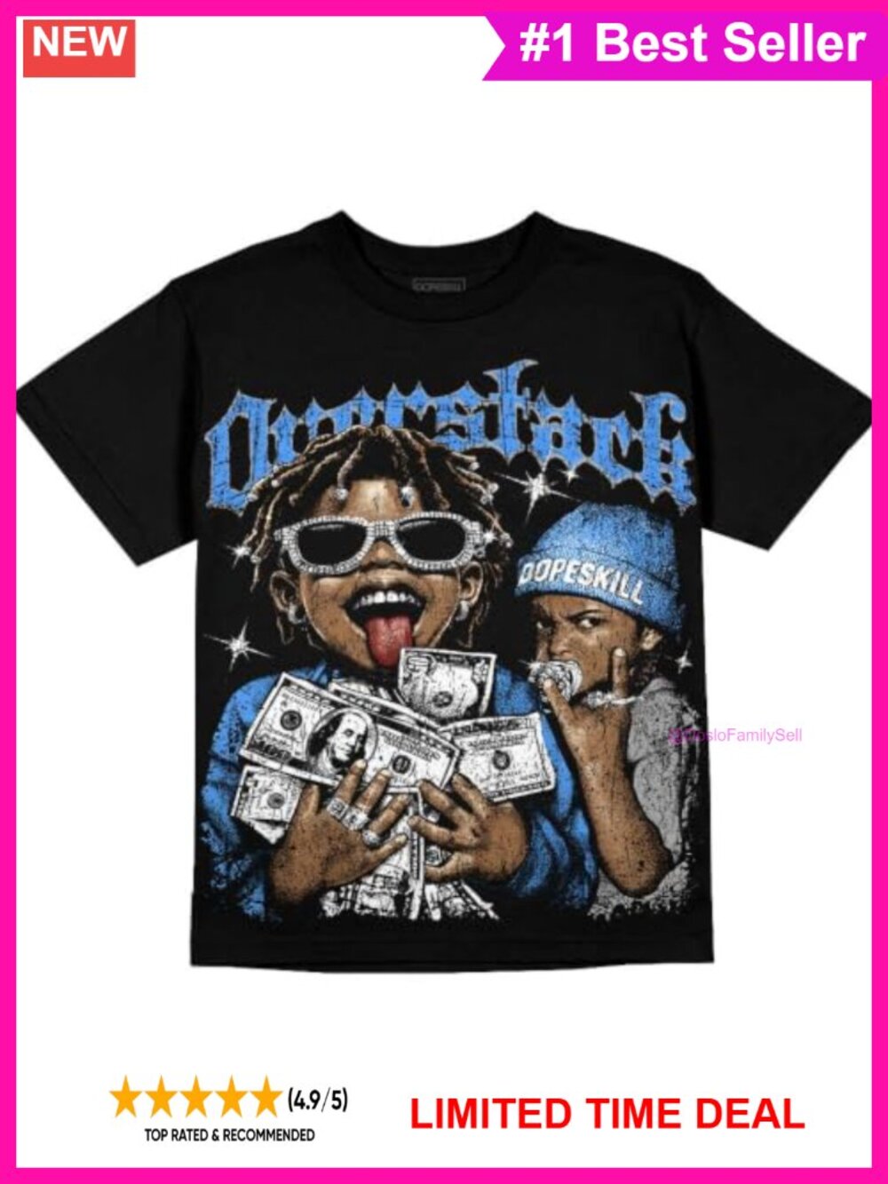 DopeSkill Graphic Tee Streetwear Hypebeast Hip Hop